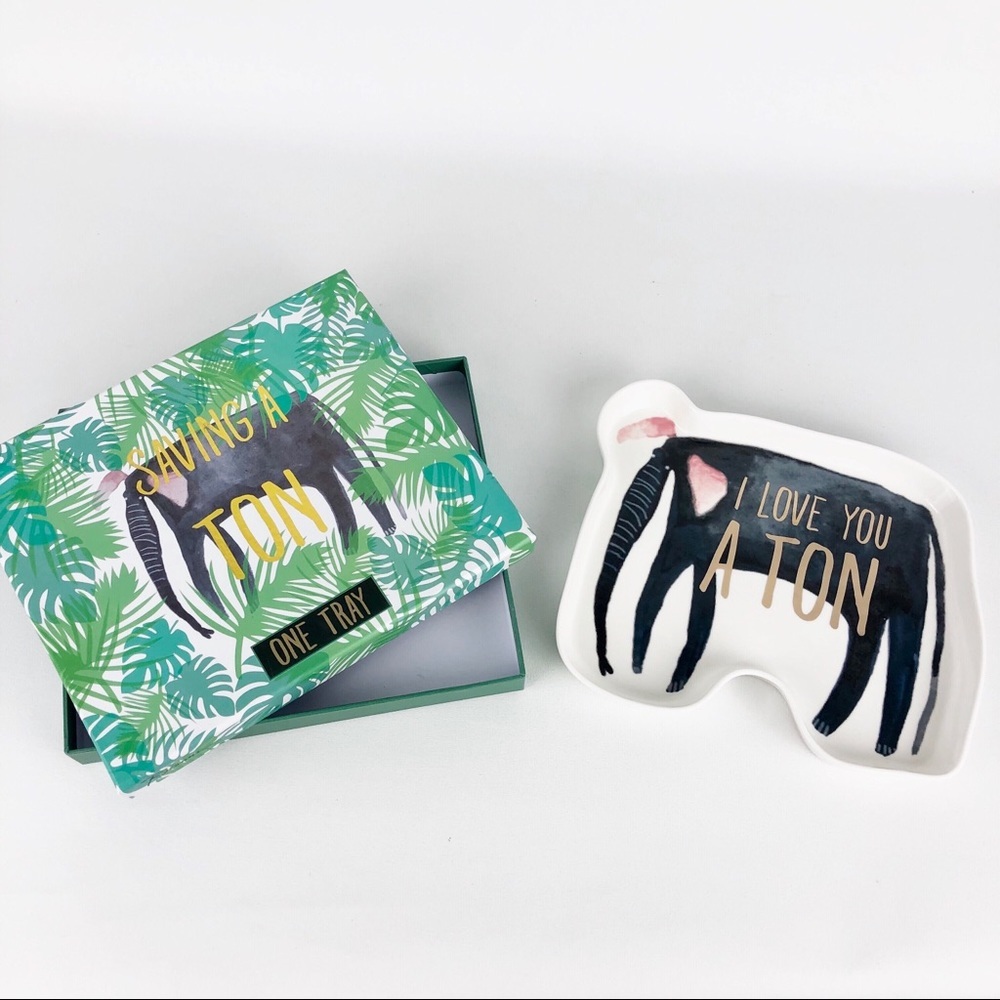 Rosanna Ceramic Elephant Collectible Ceramic Tray